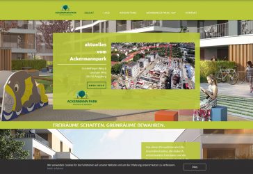 Ackermannpark Websiteerstellung  2021